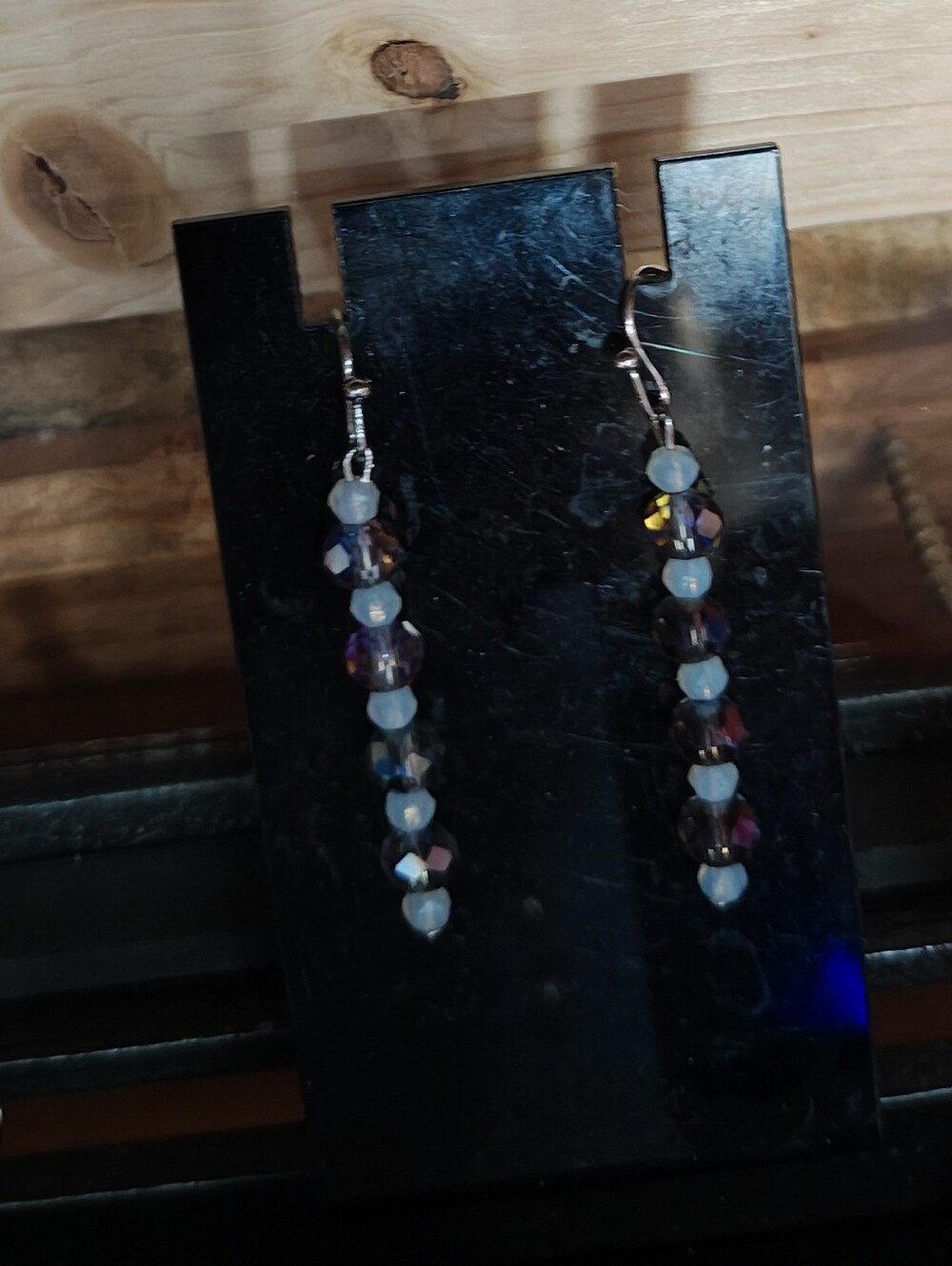 Uranium Glass Earrings - Repurposed From A Vintage Chandelier